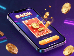 Hình ảnh điện thoại thông minh hiển thị giao diện sunwin nạp tiền bằng thẻ cào 2026, thẻ cào biến thành đồng xu vàng tuôn chảy nhanh chóng, hiệu ứng neon tương lai rực rỡ.