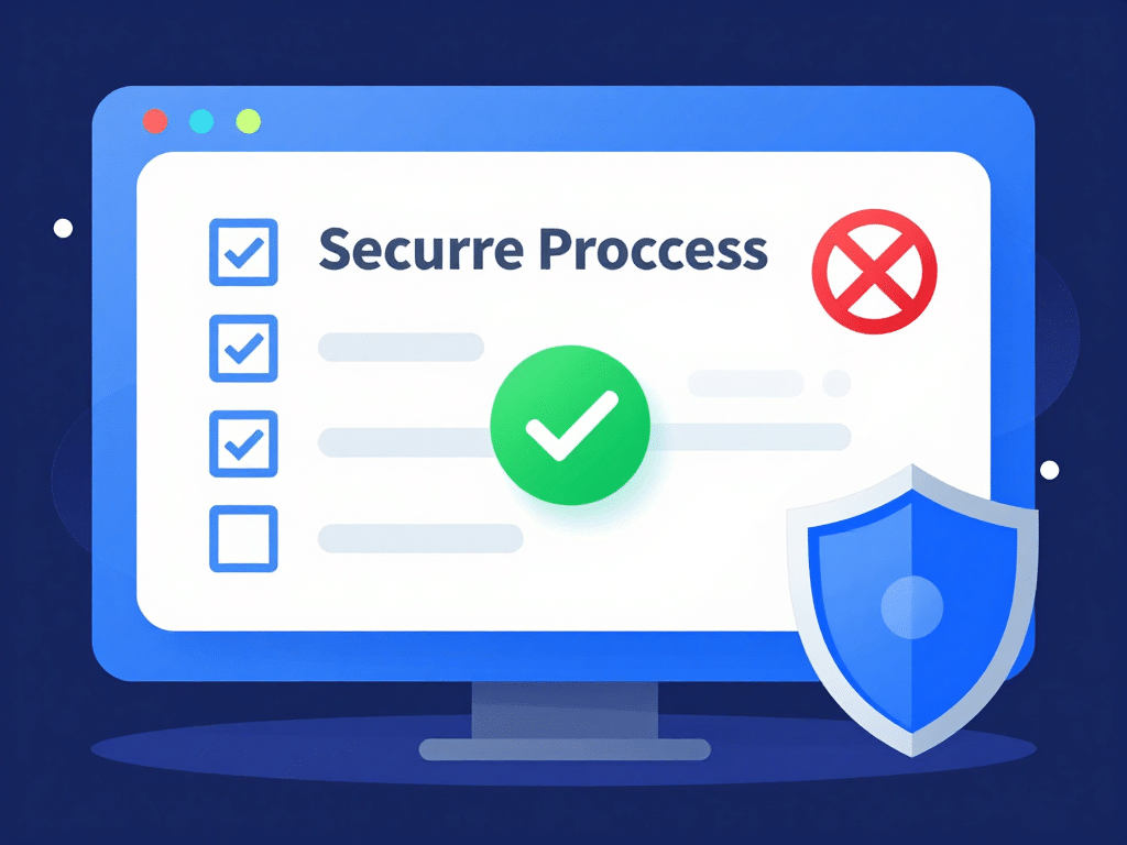 Hình minh họa lưu ý quan trọng khi nạp tiền Sunwin qua ngân hàng an toàn, checklist kiểm tra, khiên bảo vệ và quy trình tự động không lỗi