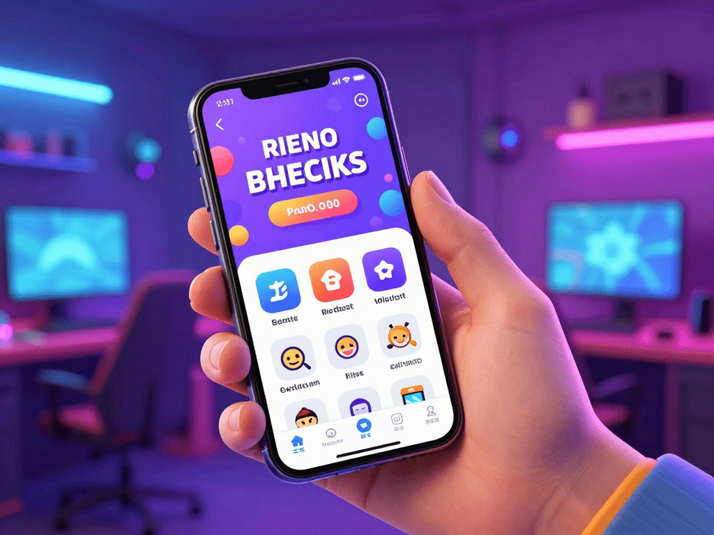 Người chơi cầm điện thoại nhận mã code Sunwin 20k 50k 2026 qua kênh chính thức trên ứng dụng, nền gaming rực rỡ neon, hình ảnh minh họa sống động