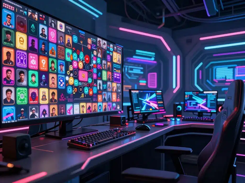 Hình ảnh minh họa so sánh sunwin và go88 phiên bản 2026 về kho game bài đa dạng và lưu lượng người chơi đông đúc trên màn hình chia đôi tương lai