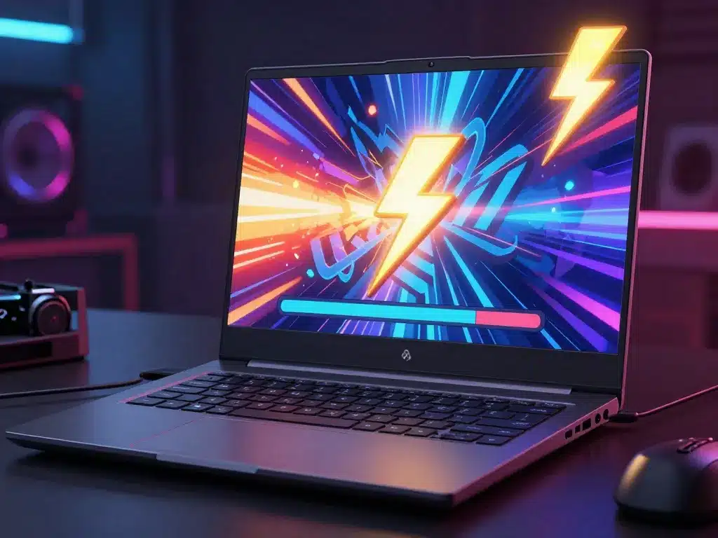 Người dùng tối ưu tốc độ trình duyệt trên laptop cho trải nghiệm Sunwin bản web 2026 mượt mà, hiệu ứng sét đánh nhanh, bàn làm việc hiện đại sáng neon